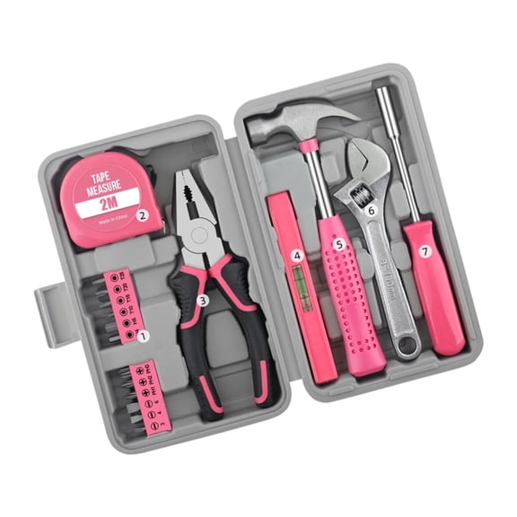 18Piece Home Set Carbon Steel Hammer Pliers Wrench Screwdriver