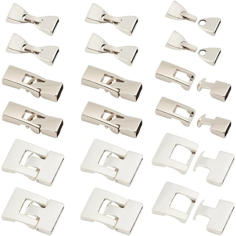18Sets Bracelet Buckles Clasps Styles Leather Cord End Clasp - Main Image