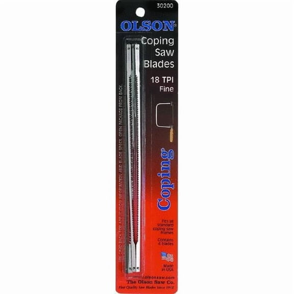 Coping Saw Blade,No 30200, Olson Saw