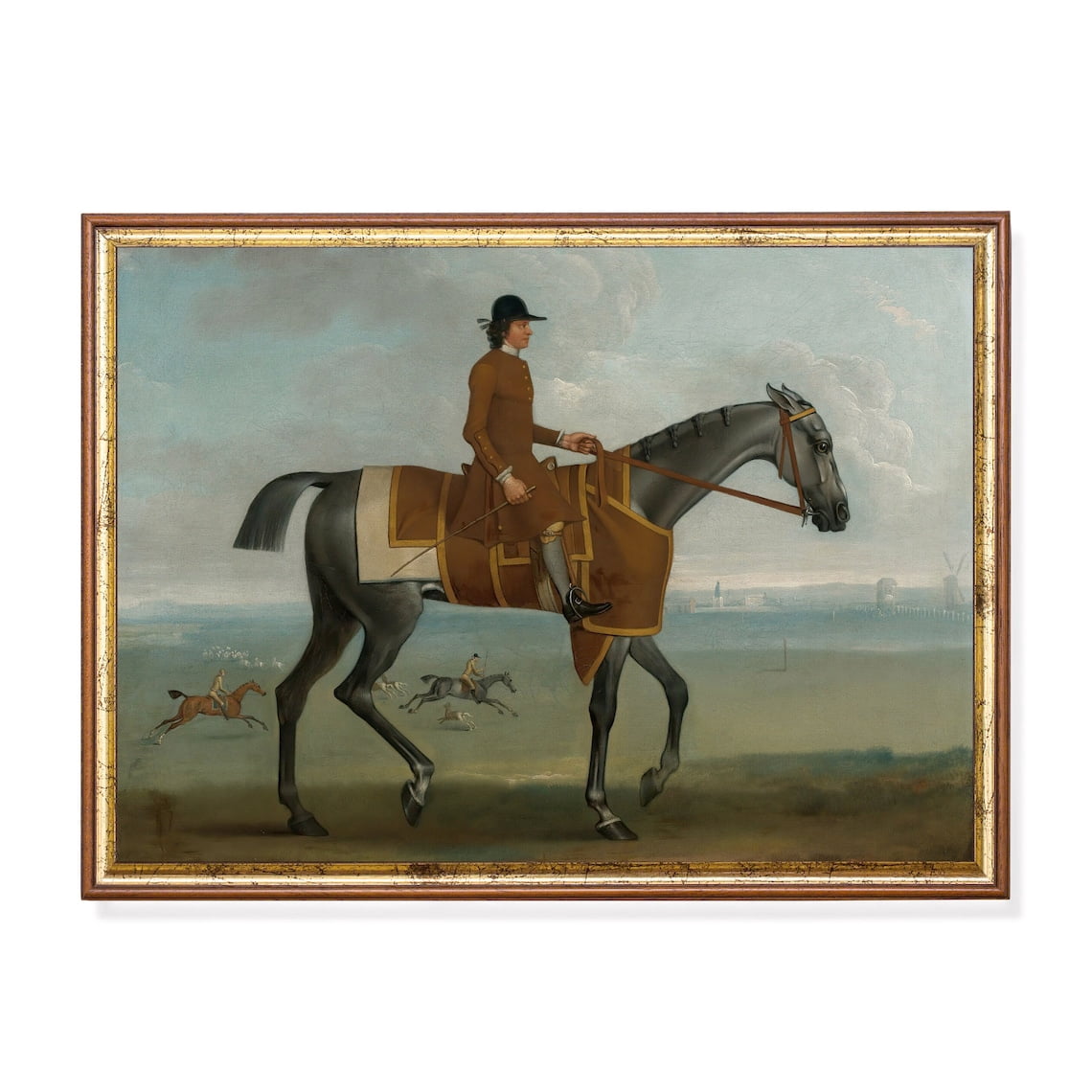 18Th Century Equestrian Art Poster English Horse & Rider Portrait Home ...