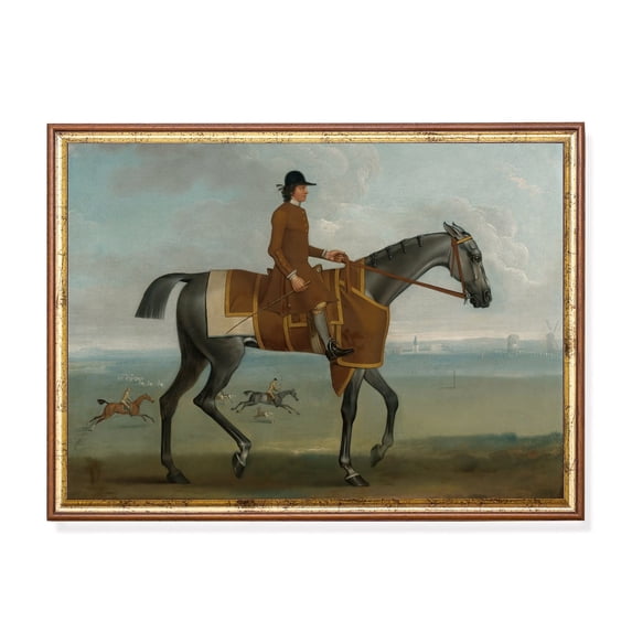 18Th Century Equestrian Art Poster English Horse & Rider Portrait Home ...