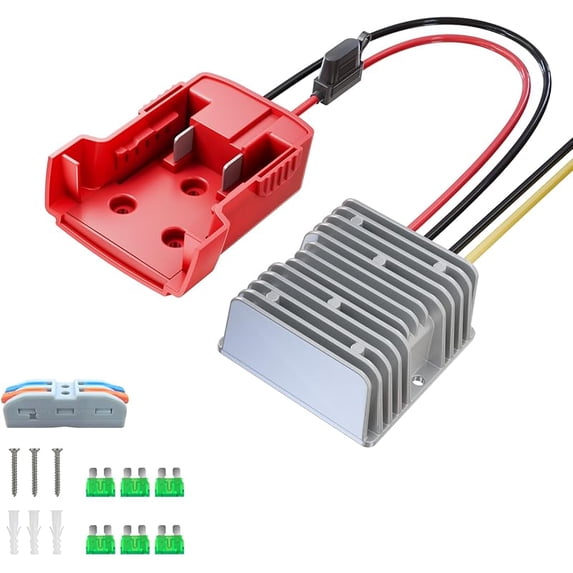 Adapter voor Milwaukee Batterij 18V naar 12V Step Down Converter