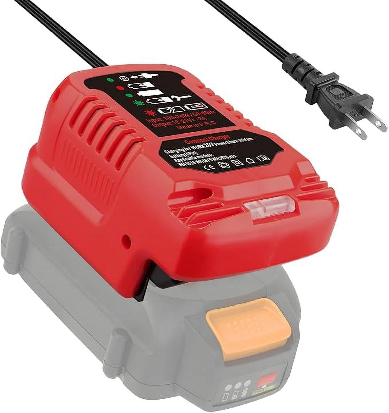 18V 22V Li-ion Battery Charger Lithium Battery Charger For Makita Kobalt Milwaukee Dewalt Bauer Worx  Greenworks Bosch mini Fast Charging/ Car plug /US plug