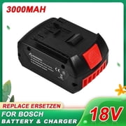 18V 3.0ah Rechargeable Lithium Ion Battery for Bos.ch 18V 6.0A GBA GSR GSB Backup Battery Portable Replacement BAT609