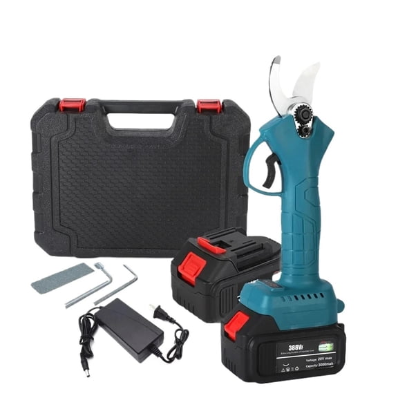 18V 4 Gear Cordless Pruner Shear Efficient Fruit Tree Bonsai Pruning Electric Tree Branches Cutter Compatible 18V Battery