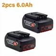 thumbnail image 1 of 18V 6.0ah Rechargeable Lithium Ion Battery for Bos*ch 18V 6.0A GBA GSR GSB Backup Battery Portable Replacement BAT609, 1 of 5