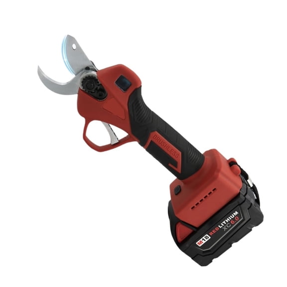 18V Battery LED Display Brushless Electric Pruning Shears 30mm Cordless Scissors Shear Fruit Tree Garden Tool Bonsai