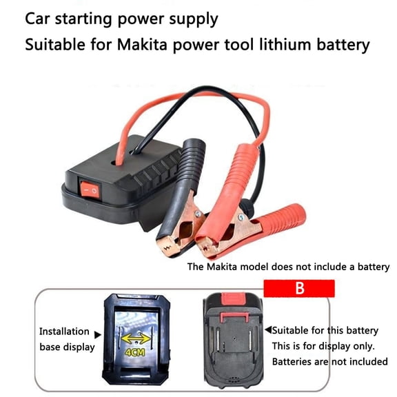18V Car Jump Starter - 15000mAh Lithium Battery + Dual USB Ports, Portable Emergency Booster for Trucks/SUVs, Compact Power Bank Charger, B