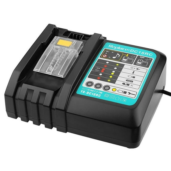 18V Charger for 18 Volt Makita BL1840 BL1845 BL1820 BL1840B BL1845B BL1820B