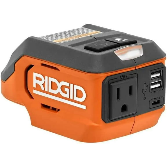 RIDGID 18-Volt 175-Watt Power Inverter (Tool Only)