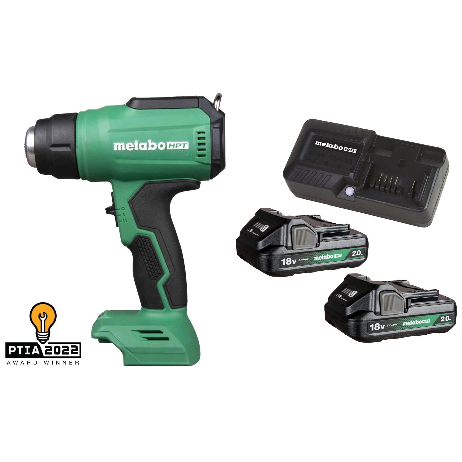 18V Cordless Heat Gun (Bare Tool) with 18V Starter Kit w/ 2 x 2.0Ah Battery