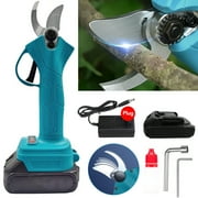 18V Electric Pruning Shears, Professional Cordless Electric Pruning Battery Powered,Tree Branch Pruner with 2 Rechargeable Battery, 1.2 Inch 30mm Cutting Diameter for Gardens, Park, Farm, Yard