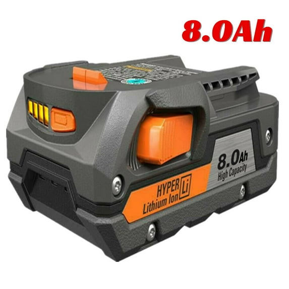 18V For Ridgid R840087 8.0Ah Hyper Lithium Battery Compact R840083 R840085 Tools