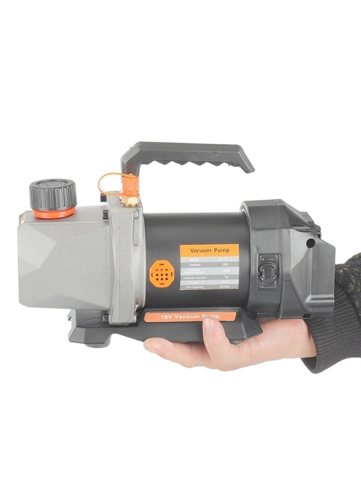 18V Lithium Battery Vacuum Pump 5Pa 80W 2.5CFM 1/4 Air Inlet Refrigeration For Car Household Air Conditioning For 18V Battery ,Easy to Operate