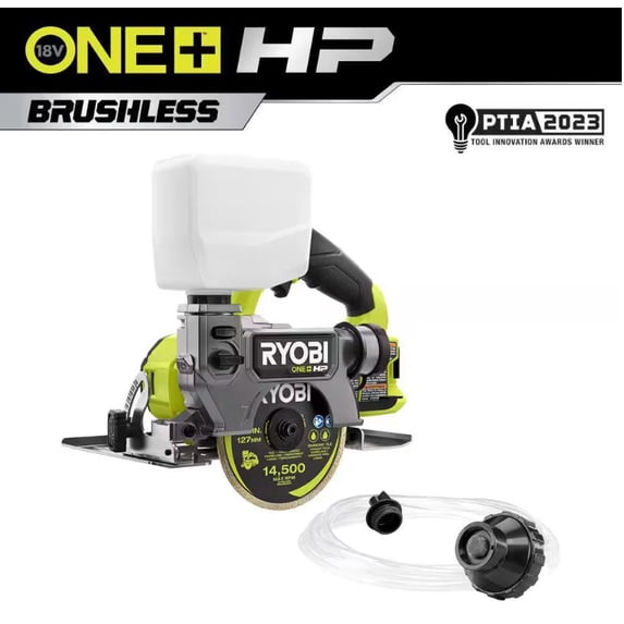 RYOBI - ONE+ HP 18V Cordless Handheld Wet/Dry Masonry Tile Saw (Tool Only)