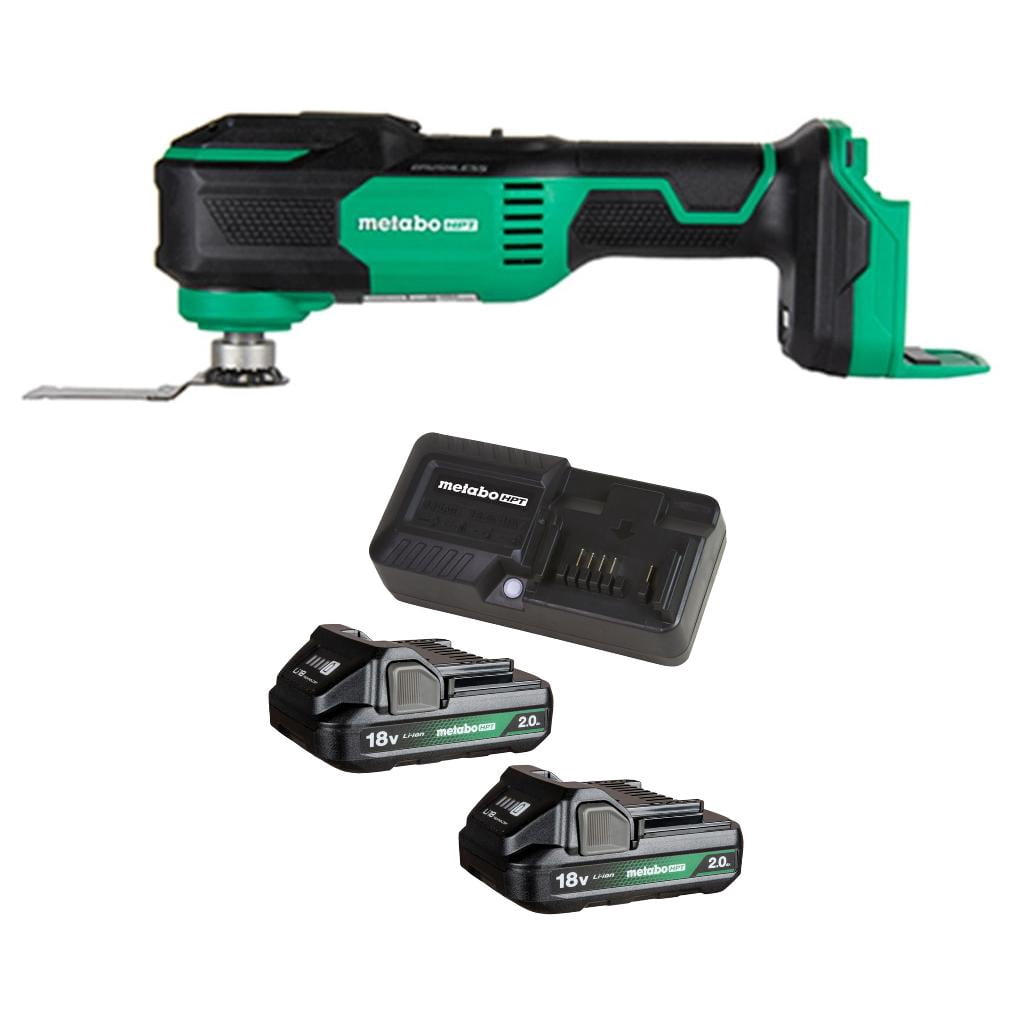 18V OSCILLATING MULTI-TOOL (Bare Tool) with 18V Starter Kit w/ 2 x 2.0Ah Battery