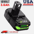 thumbnail image 1 of 18V P102 Replacement for Ryobi 18V 3.6Ah Lithium Ion Battery P108 P103 P105 P107 P109 P104 Compatible with Ryobi 18-Volt Plus Power Tools, 1 of 9