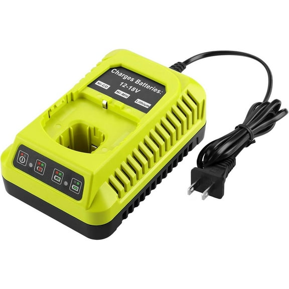18V P117 Replacement Ryobi Charger for Li-ion Ni-cad Ni-Mh Battery, for 18V MAX One Plus Battery P100 P102 P103 P105 P107 P108 1400670 for Ryobi Charger