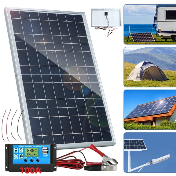 Welan Solar Panel Kit 20W 18V with Smart Charge Controller Waterproof Battery Maintainer