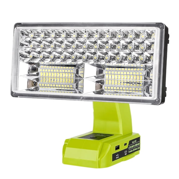 18V Work Light Flashlight for Ryobi Li-ion Battery 40W 4200LM Cordless LED Lamp Portable Floodlight Spotlight Emergency Lighting