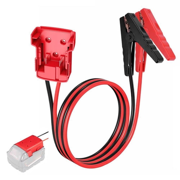 18V to 12V Car Jump Starter Adapter - Converts Power Tool Battery to Emergency ABS Battery F Core with Copper & Booster, Car