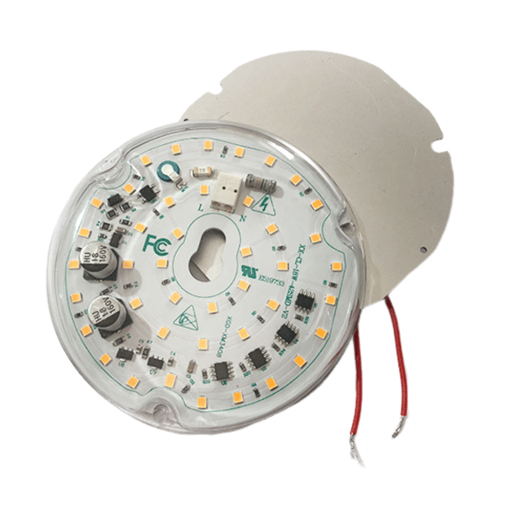18W 120V AC Dimmable LED Light Panel Module, Triac Dimmable Single Color High Voltage LED Driver Board, US Standard Fan Light Source Replacement for Ceiling Fan Lighting Fixtures,White Light.