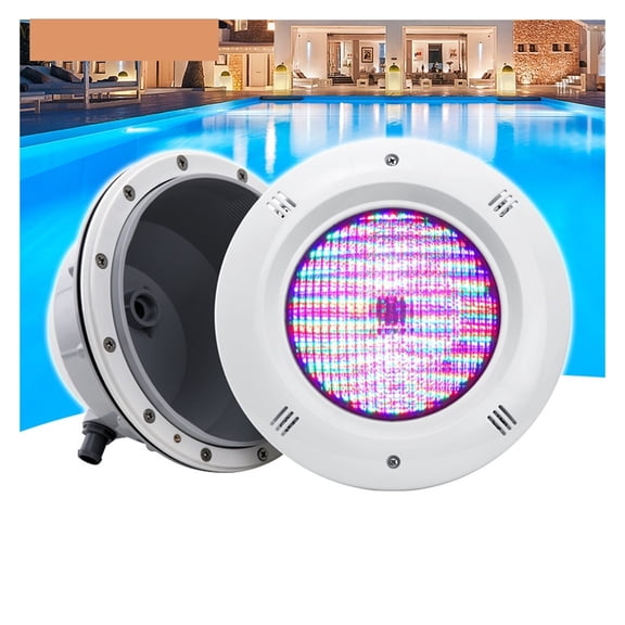 18W, 25W, 35W, 45W Swimming Pool LED Underwater Light 12V Film Concealed PAR56 Light RGB Colorful Shell Underwater Light Swimming Pool Floor Light ,High Efficiency