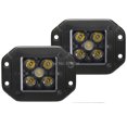 18W 25W Red/White/Yellow LED Work Lamp Flush Mount Offroad Driving