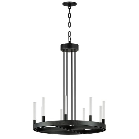 16162CRBK Maxim Lighting Ovation - 18W 9 LED Chandelier-26.5 Inches Tall and 23.5 Inches Wide-Black Finish
