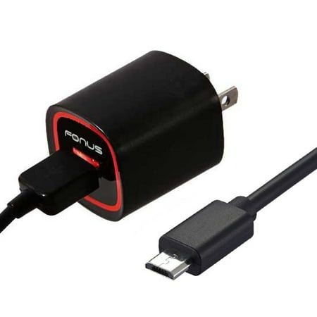 18W Adaptive Fast Home Charger 6ft Micro USB Cable for Sprint Samsung Galaxy Note 5 - Verizon Samsung Galaxy Note 5 - AT&T Samsung Galaxy Note 4 - T-Mobile Samsung Galaxy Note 4