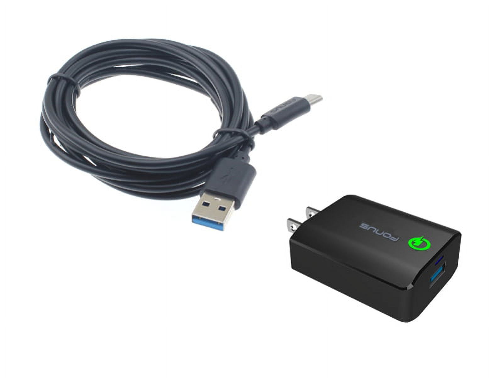 18W Adaptive Fast Home USB Charger 6ft Type-C Cable Adapter Wall Travel AC Power W7N Compatible With Google Pixel 3a XL