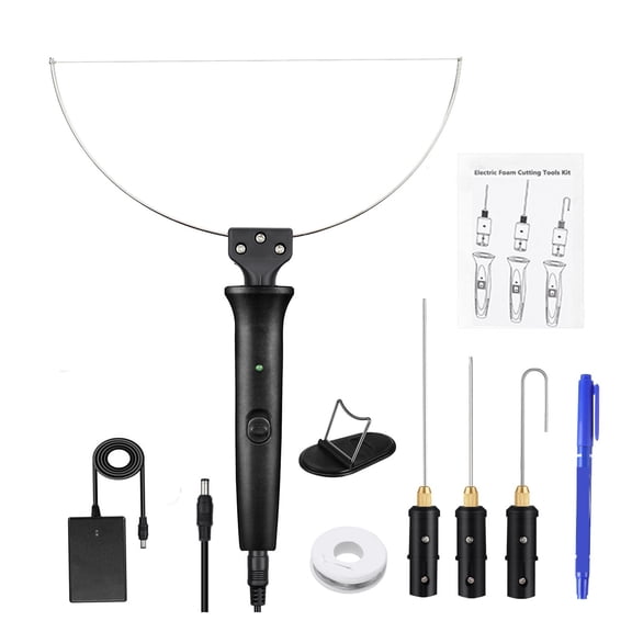 18W Electric Foam Cutter Kit Foam Cutting Pen Adjustable Temperature Hot Wire Cutter Styrofoam Cutting Tool Engraver