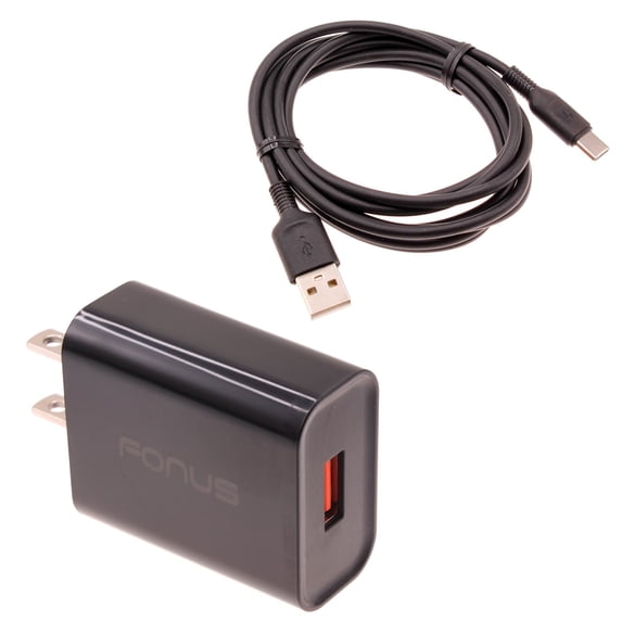 18W Fast Home Charger for Consumer Cellular Verve Snap/Connect - 6ft Long USB-C Cable Type-C Cord USB Wall Adapter Power Wire Quick Charge QC3.0 Wall for Consumer Cellular Verve Snap/Connect
