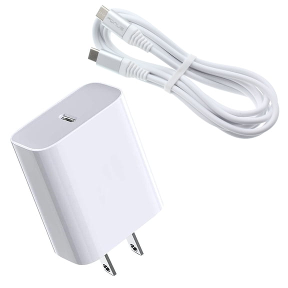 18W Fast Home Charger PD Type-C for Samsung Galaxy S25/Edge/Plus/Ultra - 6ft USB-C Cable Quick Power Adapter Travel Wall