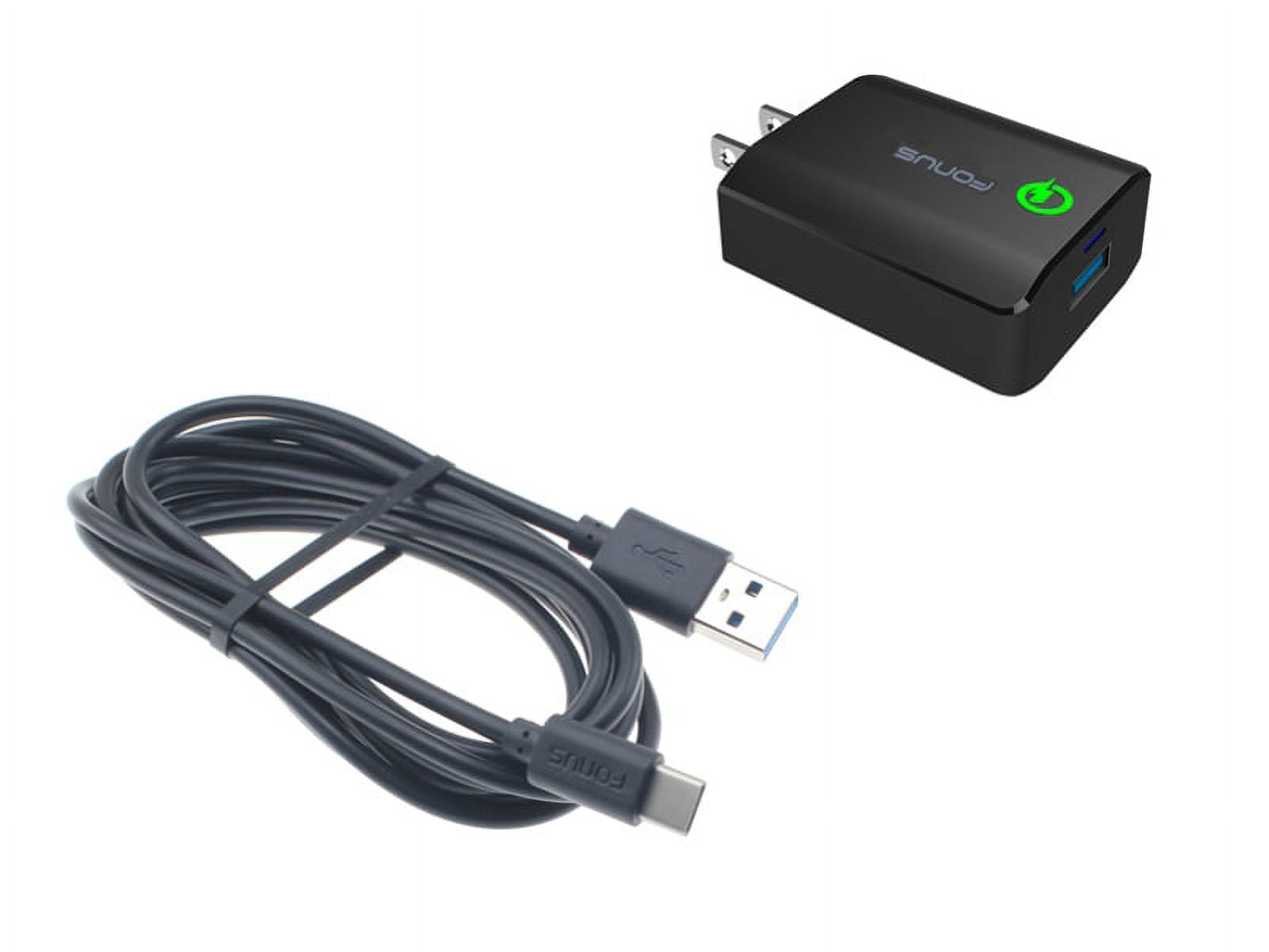 18W Fast Home Charger for Samsung Galaxy A13 5G/A12 5G/A03s Phones - 6ft USB Cable Type-C Turbo Charge Travel Wall Power Compatible With Galaxy A13 5G/A12 5G/A03s
