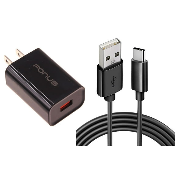 18W Fast Home Charger for Samsung Galaxy Tab A7/A8/A9/A9 Plus/A7 Lite Tablets - 6ft Long USB-C Cable Type-C Cord USB Wall Adapter Power Wire Quick Charge for Galaxy Tab A7/A8/A9/A9 Plus/A7 Lite Models