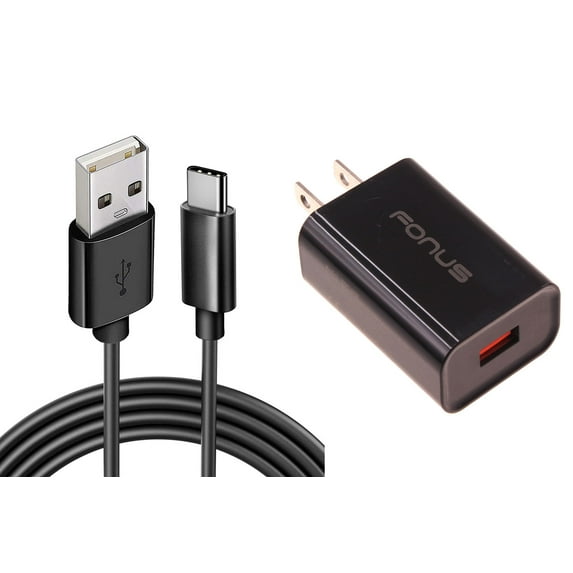 18W Fast Home Charger for Google Pixel Fold - 6ft Long USB-C Cable Type-C Cord USB Wall Adapter Power Wire Quick Charge QC3.0 Wall for Pixel Fold