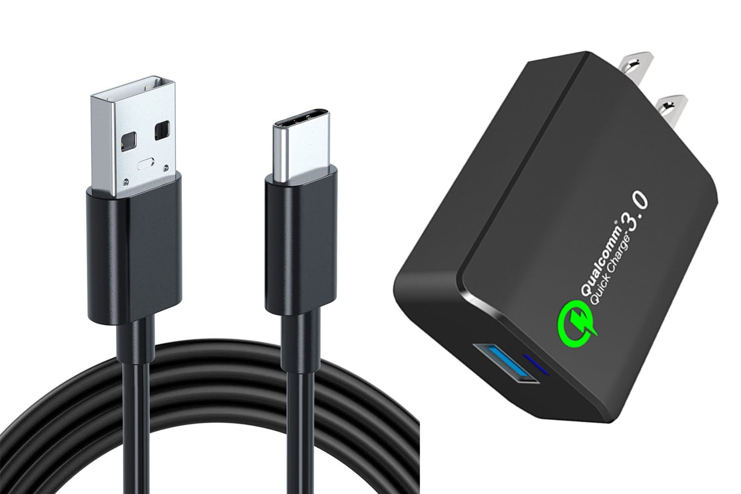 18W Fast Home Charger for Motorola Edge (2024)/(2022) - 6ft USB Cable Type-C Turbo Charge Travel Wall