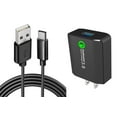 thumbnail image 1 of 18W Fast Home Charger for Motorola Moto G Power 5G (2025) - 6ft USB Cable Type-C Turbo Charge Travel Wall, 1 of 6