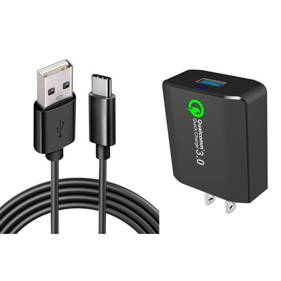 18W Fast Home Charger for Motorola Moto G Power 5G (2025) - 6ft USB Cable Type-C Turbo Charge Travel Wall