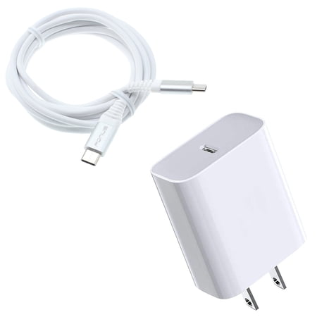 18W Fast Home Charger for Nokia C200/C100 Phone - PD Type-C 6ft USB-C Cable Quick Power Adapter Travel V1L for Nokia C200/C100 Models