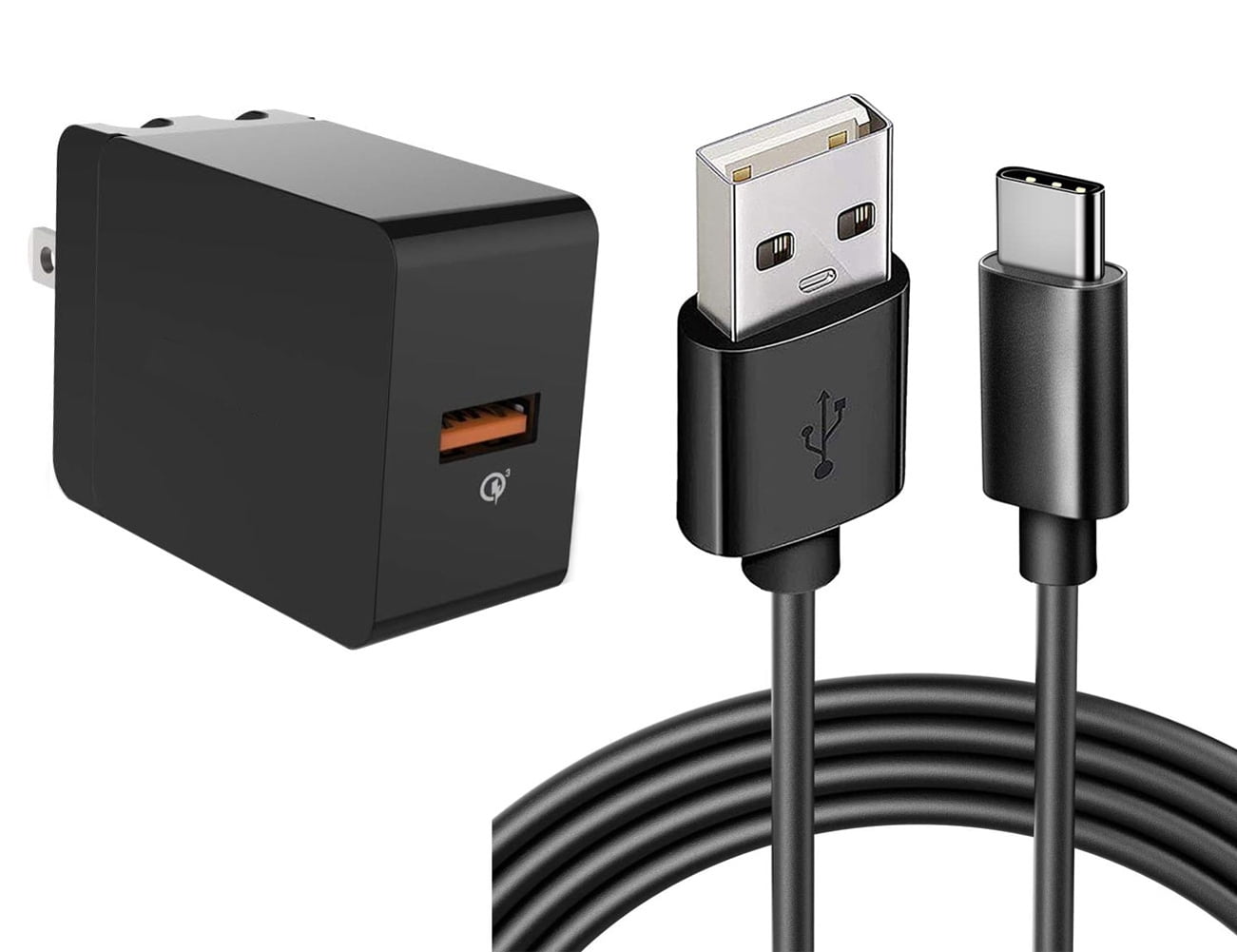 18W Fast Home Charger for Nokia C200, T20/T21 - 6ft Long USB-C Cable Power Cord Wall AC Adapter Long Wire QC3 for Nokia C200, T20/T21