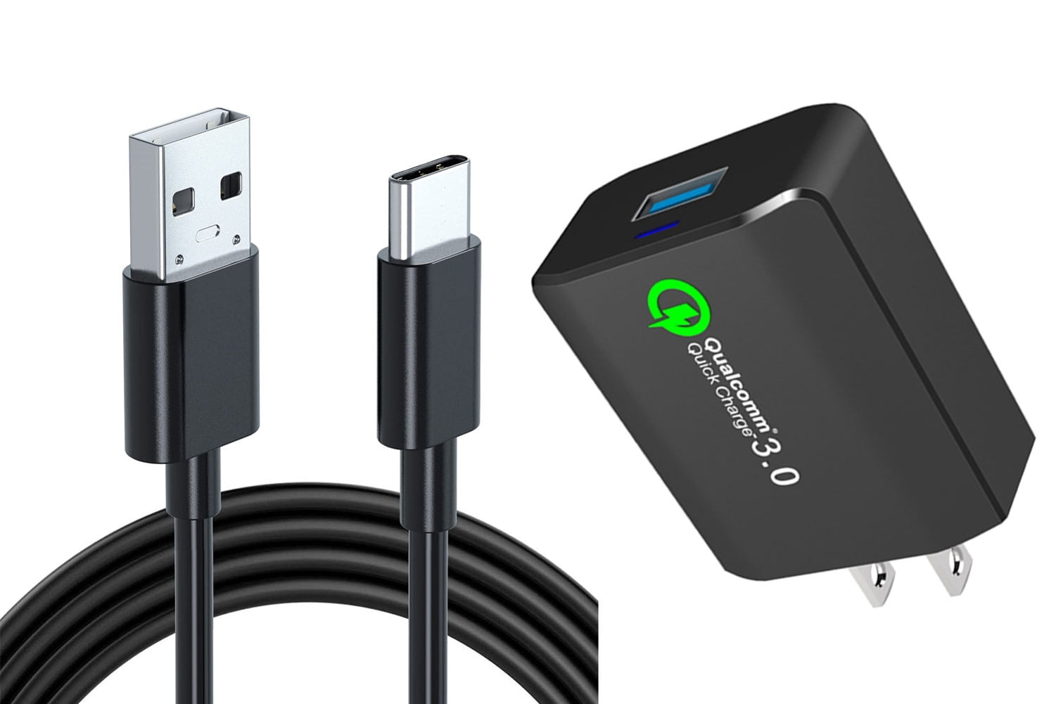 18W Fast Home Charger for Nokia G100/G300/G310 5G - 6ft USB Cable Type-C Turbo Charge Travel Wall
