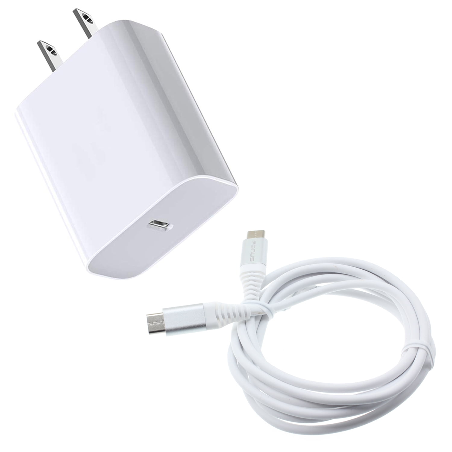 18W Fast Home Charger for Nokia T20/T21 - PD Type-C 6ft USB-C Cable Quick Power Adapter Travel Wall