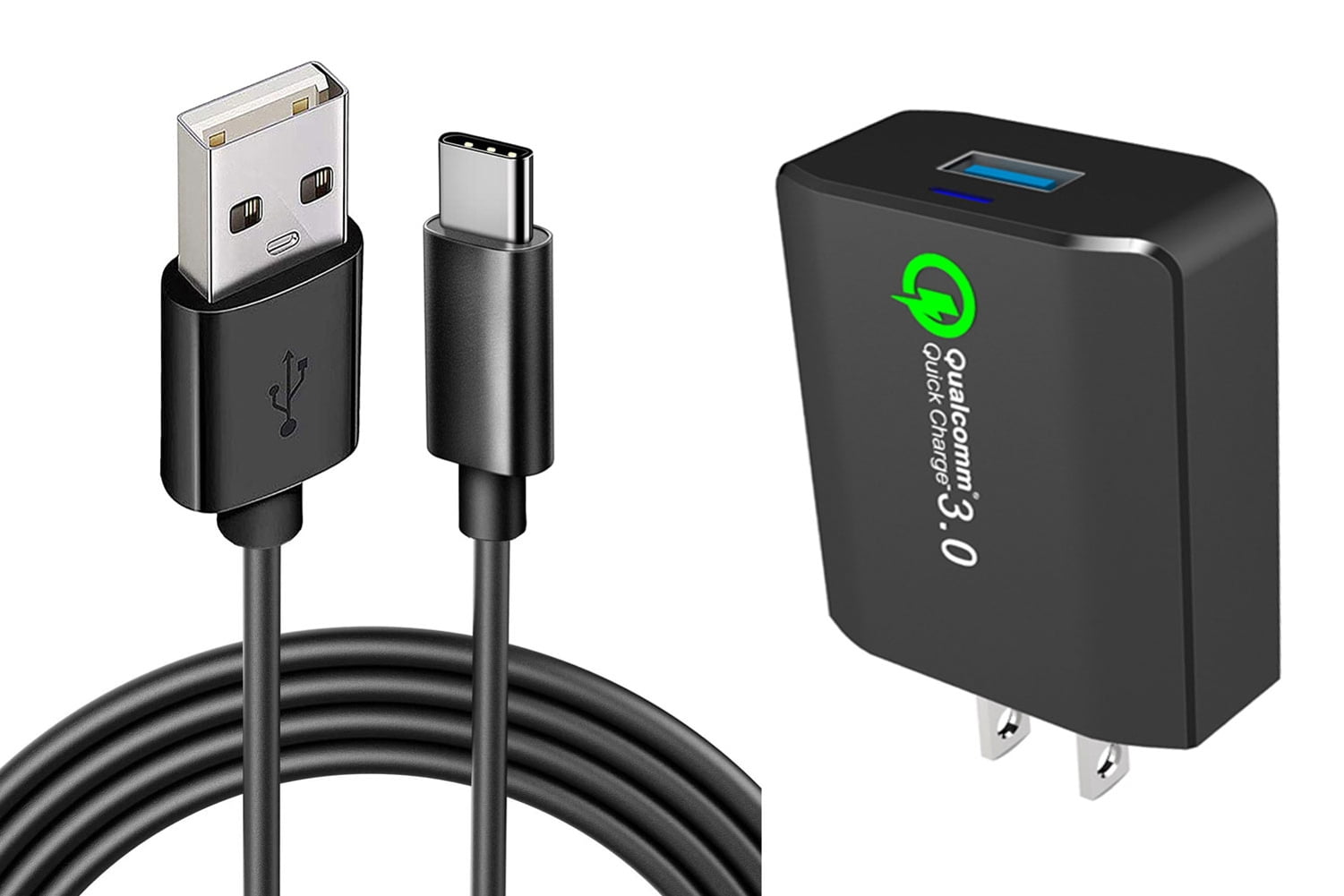 18W Fast Home Charger for Samsung Galaxy A16 5G - 6ft USB Cable Type-C Turbo Charge Travel Wall for Galaxy A16 5G