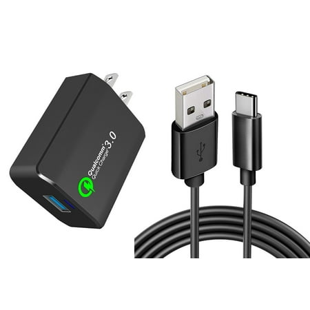 18W Fast Home Charger for Samsung Galaxy A55/A35/A25 5G - 6ft USB Cable Type-C Turbo Charge Travel Wall