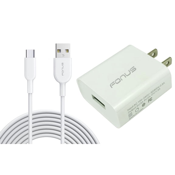 18W Fast Home Charger for Samsung Galaxy Z Fold7 - 6ft Long USB-C Cable Type-C Cord USB Wall Adapter Power Wire Quick Charge QC3.0