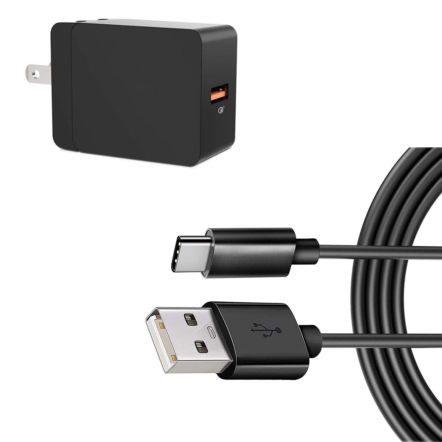 18W Fast Home Charger for TCL Flip 4 5G - 6ft Long USB-C Cable Power Cord Wall AC Adapter Long Wire QC3