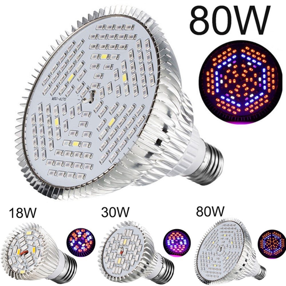 18W LED Grow Light E27 Lamp Bulb for Plant Hydroponic Full Spectrum