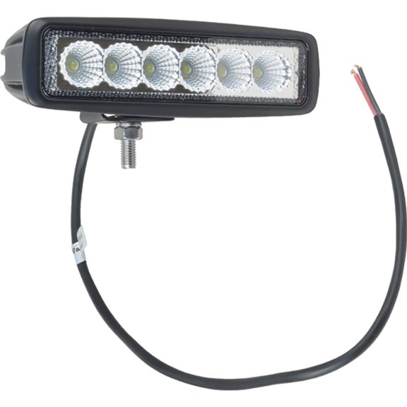 18W Mini Rectangle LED Bar Work Light 6.3" Flood Beam 10-30V 725-1080 Lumens Compatible with Heavy Equipment, Towing, Mining, Agriculture & Material Handling Replaces EW2441 HELLA